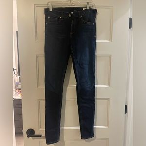 Rag and bone dark blue wash skinny jeans size 29